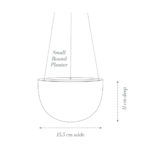 Load image into Gallery viewer, Blue Botanical Hanging Planter
