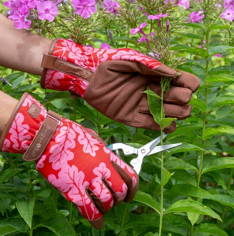 Love The Glove - Gardening Glove | Oak Leaf Poppy