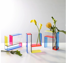 Load image into Gallery viewer, Mondri Neon vase | MoMA
