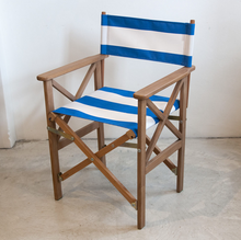 Load image into Gallery viewer, Teak Director Chair | Block Stripe
