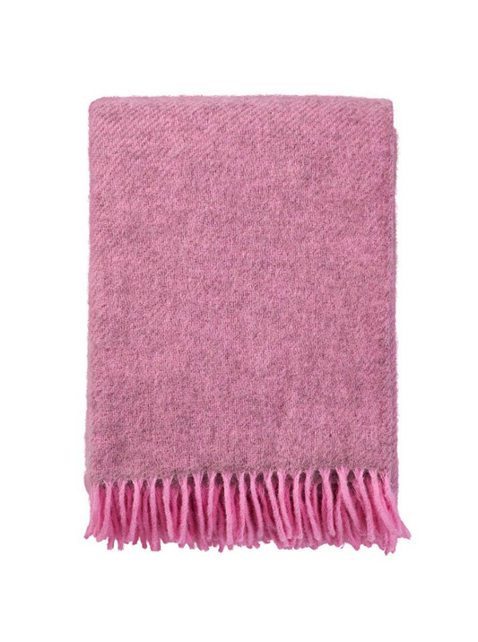 Gotland Wool Blanket - Pink