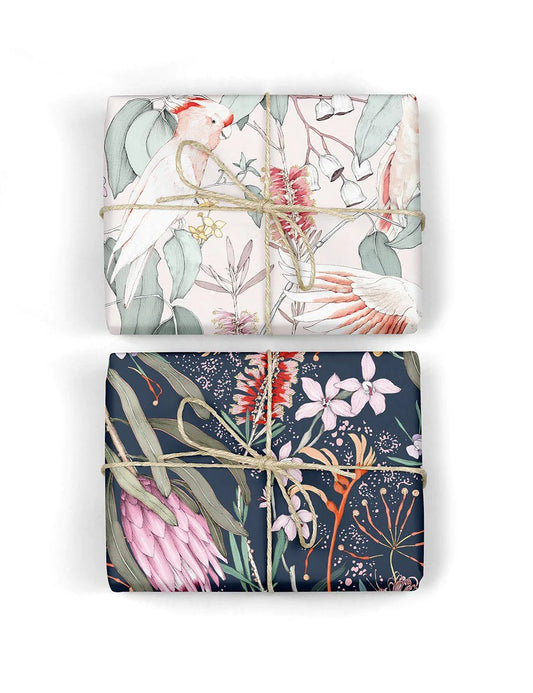 Double-sided Wrapping Paper - Native / Cockatoo