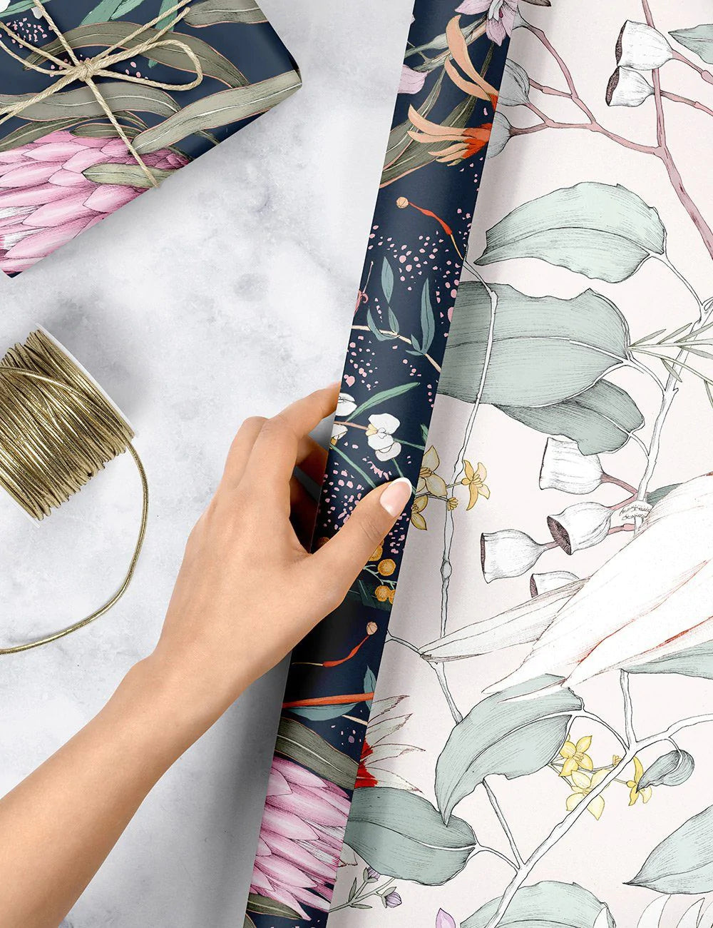 Double-sided Wrapping Paper - Native / Cockatoo