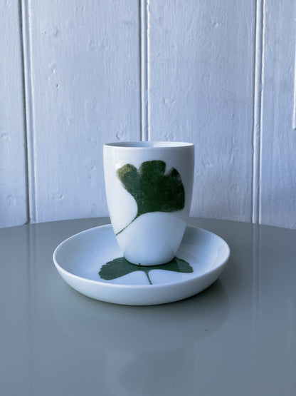 Ginkgo porcelain coupe | 14cm