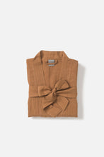 Load image into Gallery viewer, Linen Bath Robe - Toast
