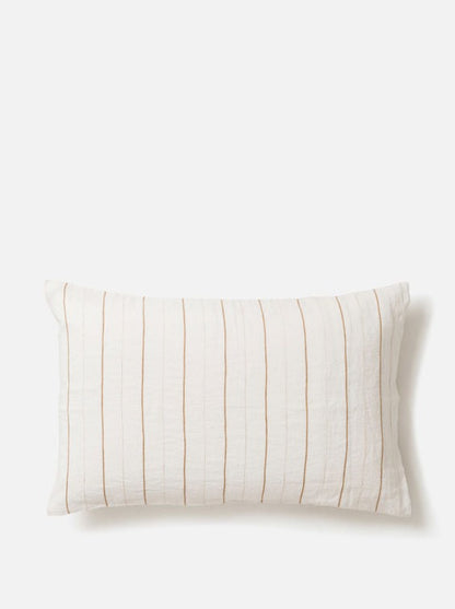 Monday Linen Pillowcase Pair | Miso/Chalk