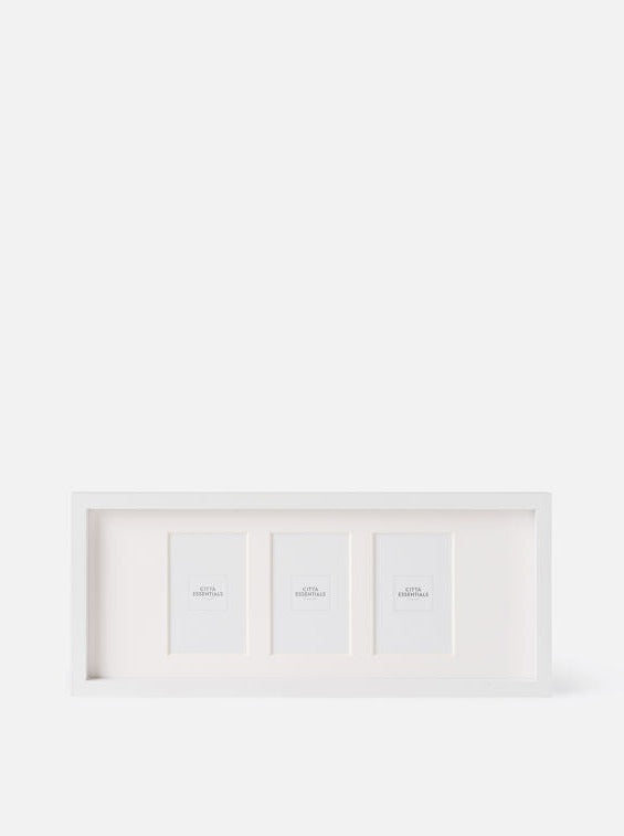 Edge 3 Oak Photo Multi Frame | White