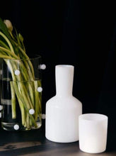 Load image into Gallery viewer, J&#39;ai Soif Carafe &amp; Glass | Opaque White

